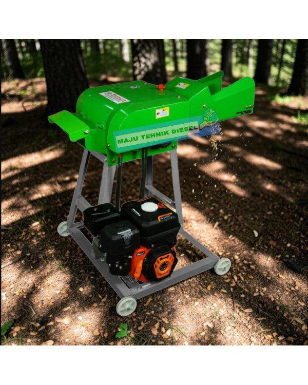 Mesin Pencacah Rumput Mahkota MCC 6-200 + Mesin penggerak 7hp